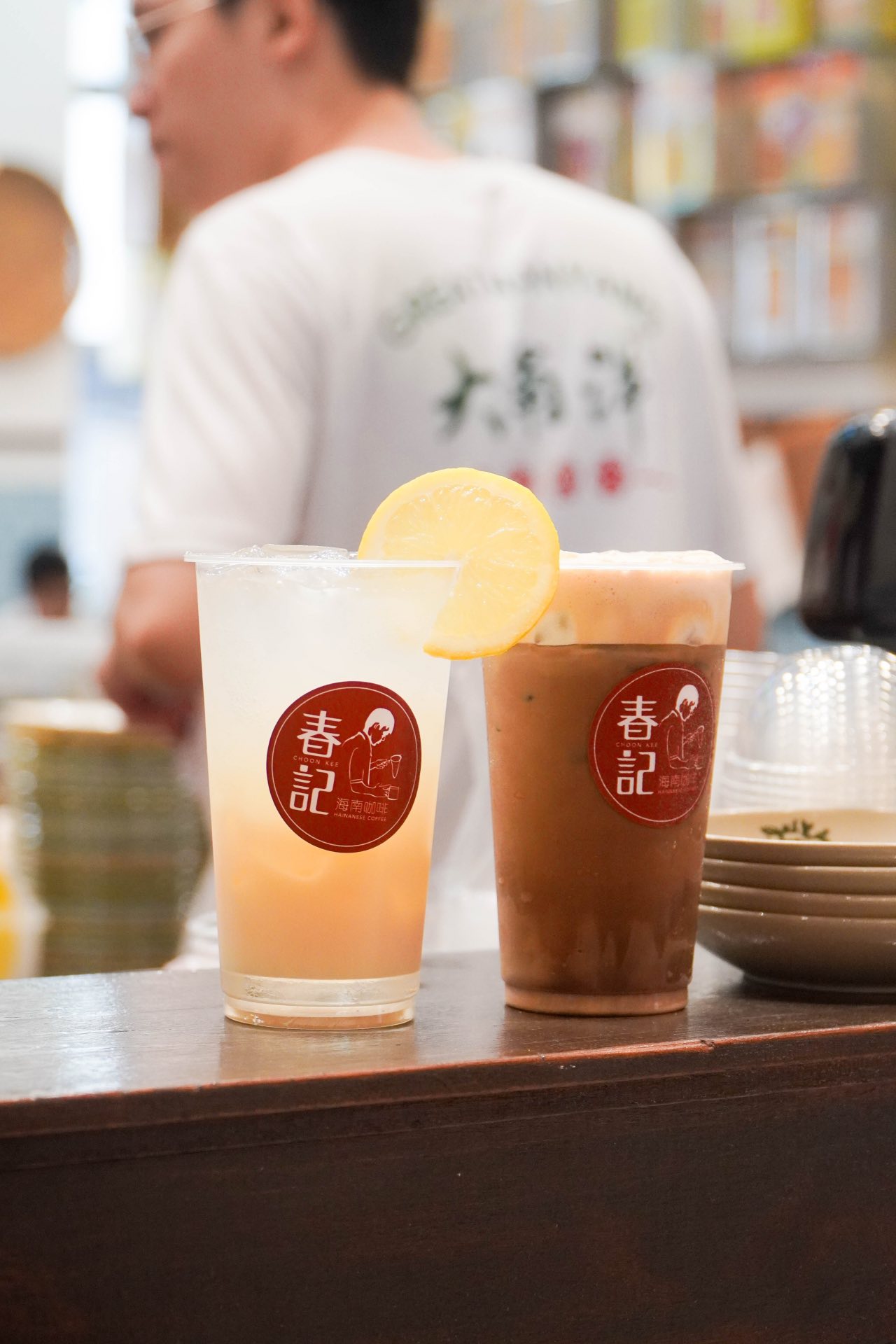 Haikou Breeze (left) and Barley Kopi Kaw 