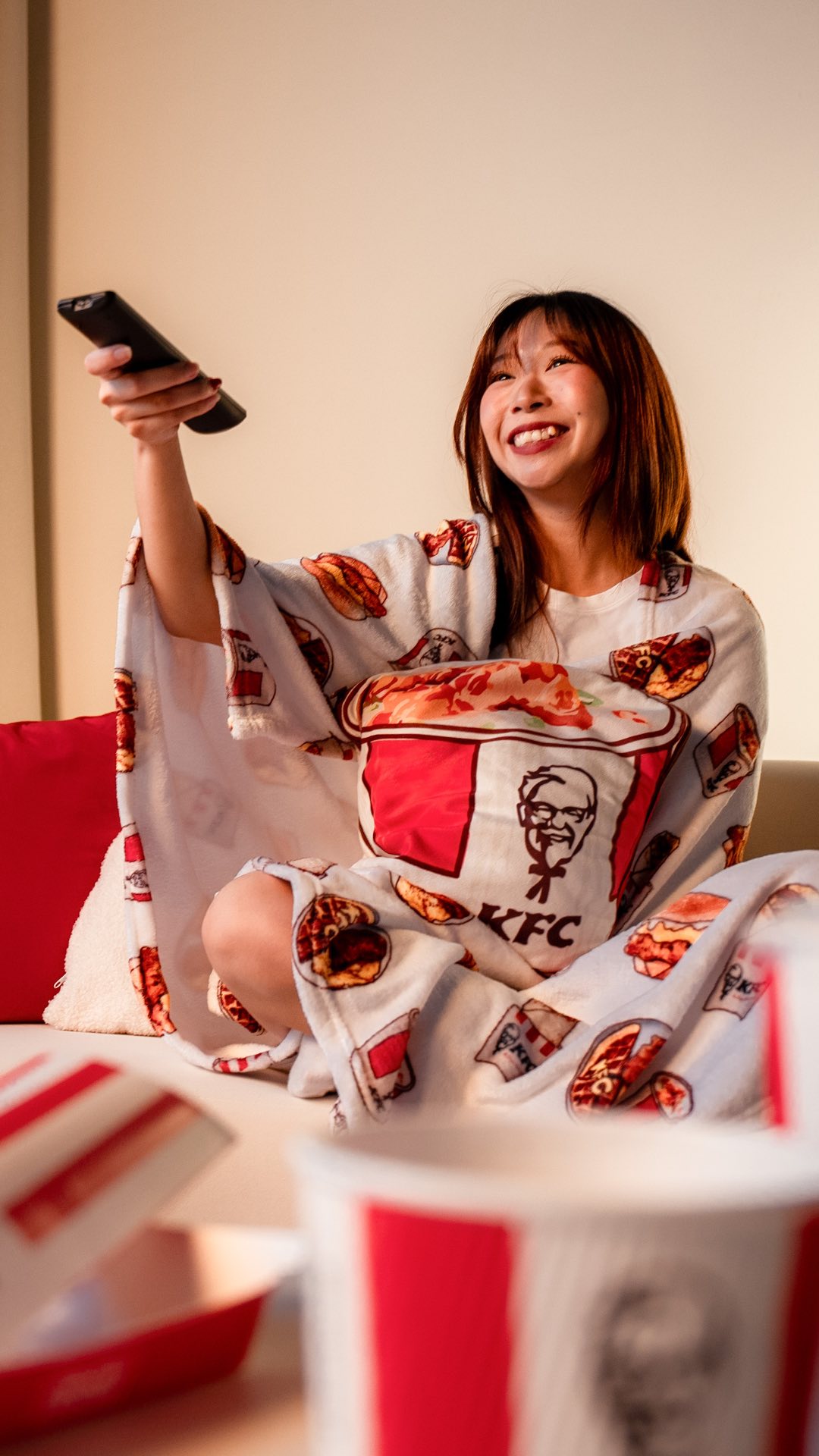 , Breakfast in bed: How to snag the limited-edition KFC Porridge Blanket with burger, waffle and Twister motifs