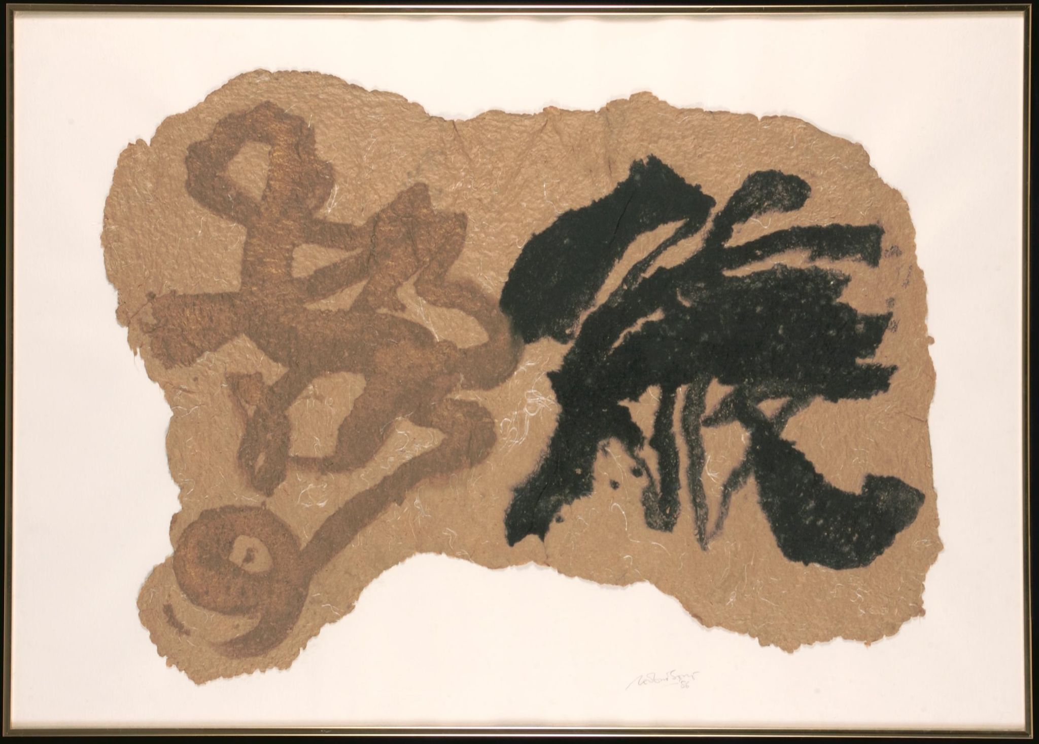 Teo Eng Seng. Don’t Try to Read It, See It, Feel It. 1986. Paperdyesculp on paper, 74.4 × 104.5 cm. Collection of National Gallery Singapore