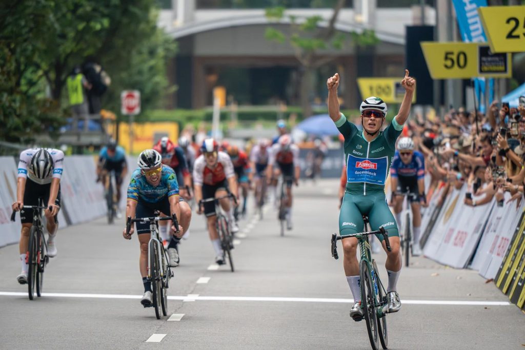 Winner of Tour de France Prudential Singapore Criterium 2023, Jasper Philipsen