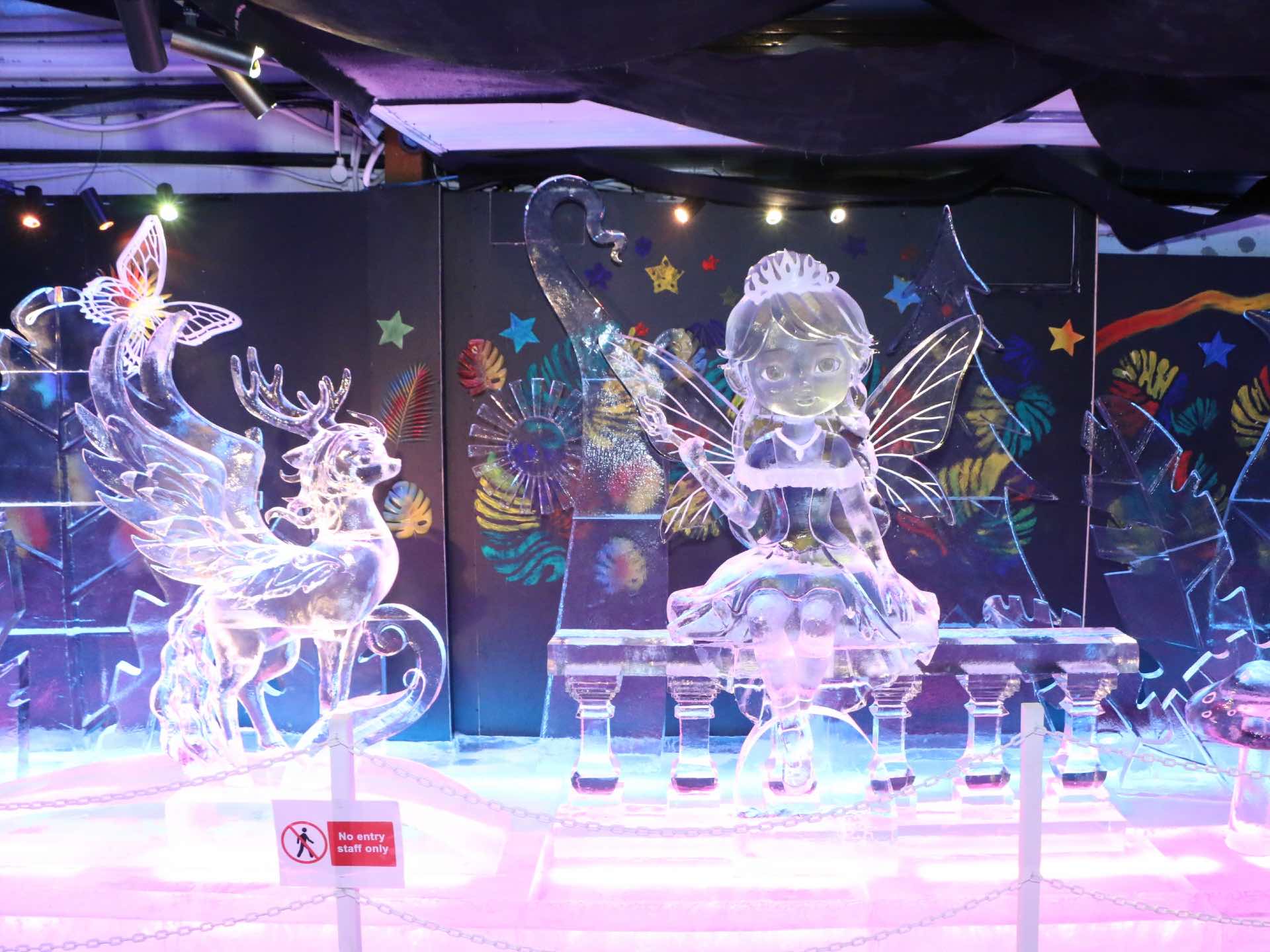 Ice Sculptures at The Rainbow Frosty Playground