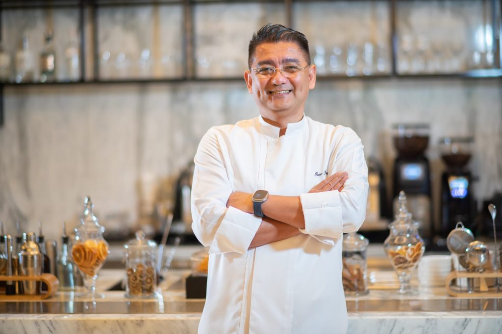 The hotel’s culinary director Oscar Perez brings his international experience and contemporary flair