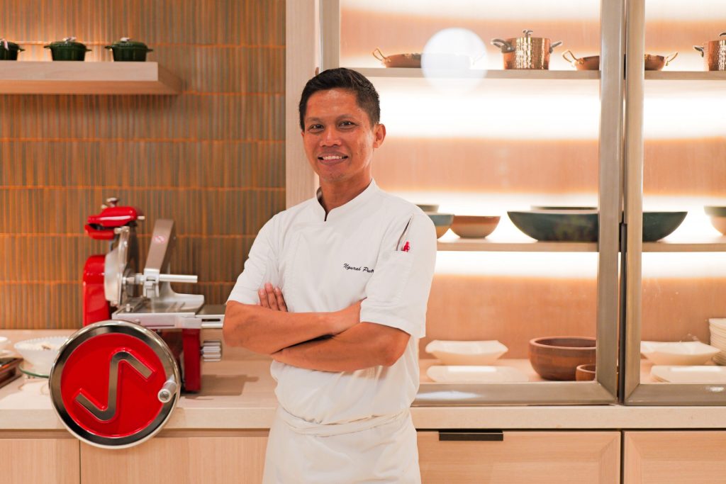 Balinese executive chef Gusti Ngurah Putra spearheads the hotel’s four eateries